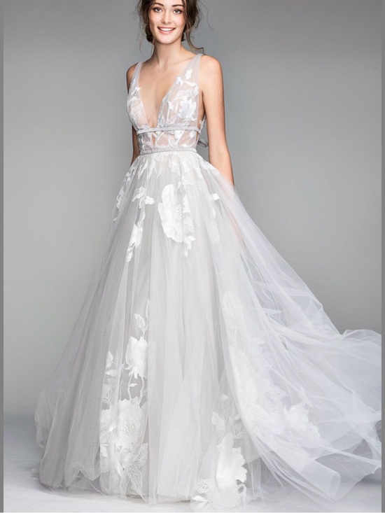 Willowby Dresses & Skirts - Willowby 50704 Galatea Plunging Neckline Wedding Dress